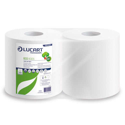 Bobina Asciugatutto 800 strappi / 192m microgoffrata Eco 800S Lucart